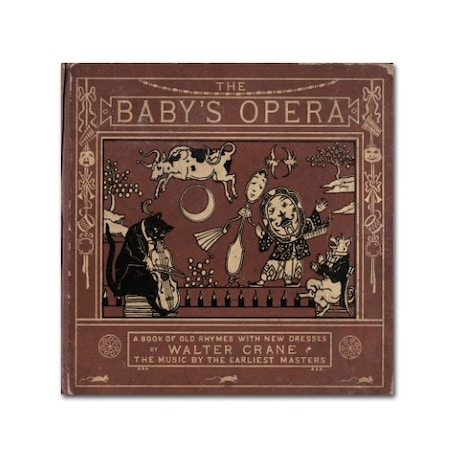 Vintage Apple Collection 'Babys Opera' Canvas Art,35x35